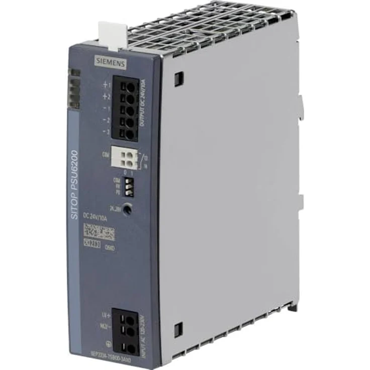 Siemens 6EP33347SB003AX0 SITOP PSU6200 Netzteil 24 V, 10 A, 240 W, 1 Ausgang, kompakte Bauweise mit hohem Wirkungsgrad – Bild 1