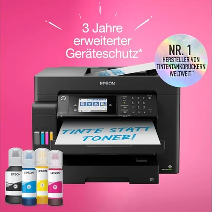 Epson EcoTank ET-16605 DIN-A3+-Multifunktions-WLAN-Tintentankdrucker mit Fax, ADF, Ethernet, Touchscreen, Schwarz – Bild 6