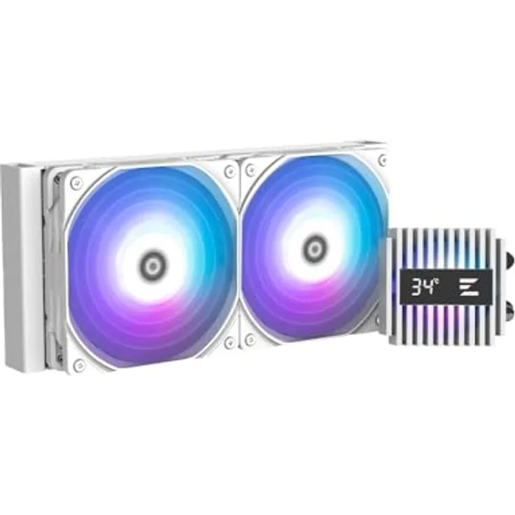 Zalman Kit Watercooling AIO Alpha2 RGB, 240mm, effiziente Kühlung in Weiß