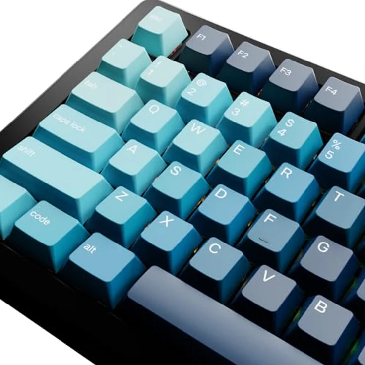 Glorious GPBT Gradient Keycaps, ANSI Layout (US), PBT, Dye-Sub - Celestial Ice, Keycap-Komplettset aus PBT-Kunststoff, abriebfeste Beschriftung – Bild 6