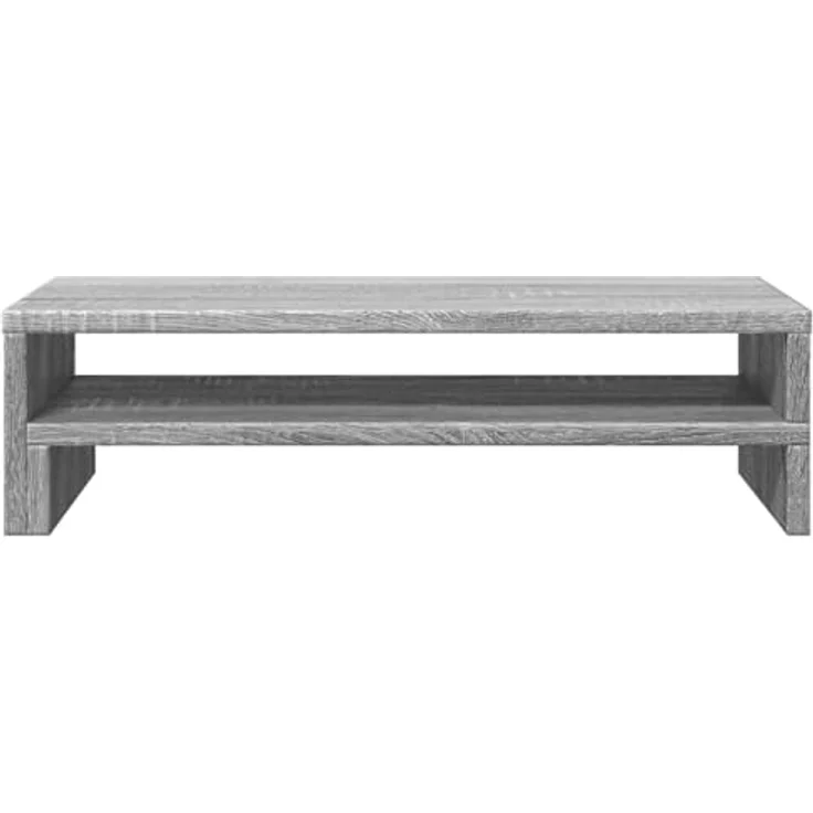 vidaXL Monitorständer Grau Sonoma, Holzwerkstoff mit Stauraum, 54x22x15 cm – Bild 6