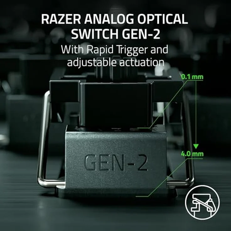 Razer Huntsman V3 Pro Tenkeyless - TKL Analog Optical Esports PC-Keyboard (Onboard-Einstellungen, Multifunktionsrad mit 2 dedizierten Tasten, PBT-Tastenkappen) QWERTY US-Layout | Weiß – Bild 2