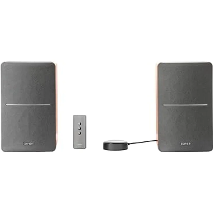 Edifier R1280T Aktivlautsprecher im Set mit WiiM Mini - Multiroom, AirPlay 2, Alexa, Siri, Hi-Res Audio Streaming - Schwarz – Bild 3