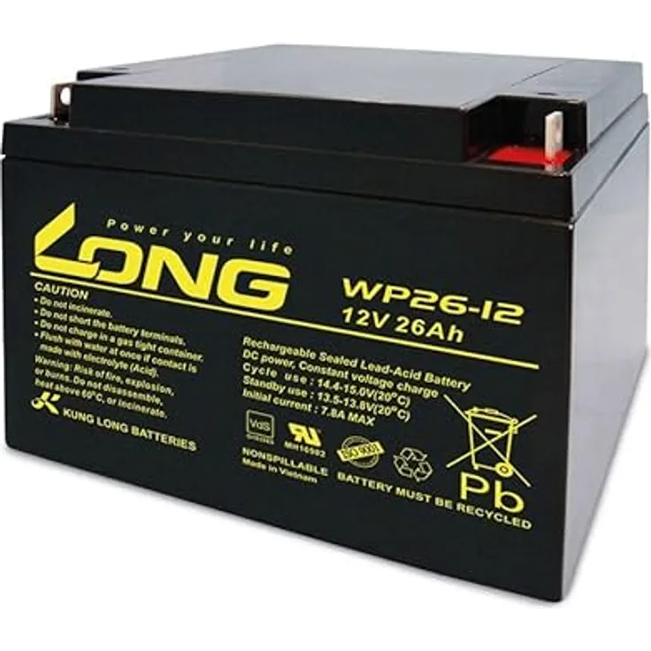 KUNG LONG Blei-Akkumulator WP26-12, 12 V-/26 Ah