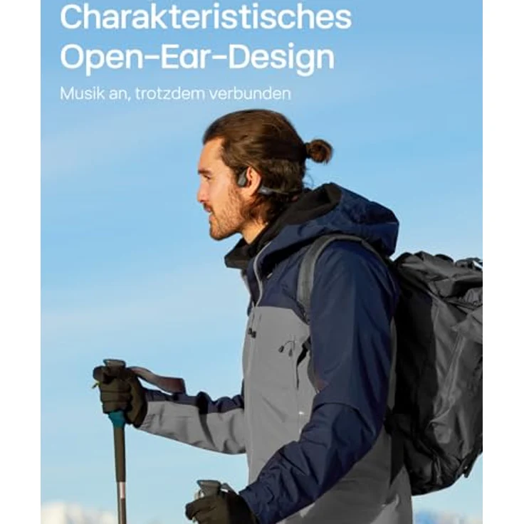 SHOKZ OpenRun Pro 2 Knochenschall Sportkopfhörer, Bluetooth 5.3, IP55 wasserdicht, Schwarz – Bild 3