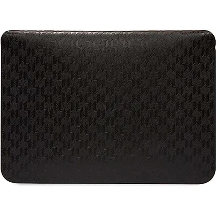 Karl Lagerfeld Sleeve KLCS14SAKCPMK, 14" Laptop-Tasche aus ökologischem Leder in Schwarz Saffiano, Karl&Choupette – Bild 2