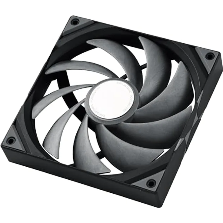 TRYX ROTA Pro 140 PWM-Lüfter - 140mm, schwarz - Leistungsstarker Gehäuselüfter mit Fluid-dynamischem Gleitlager