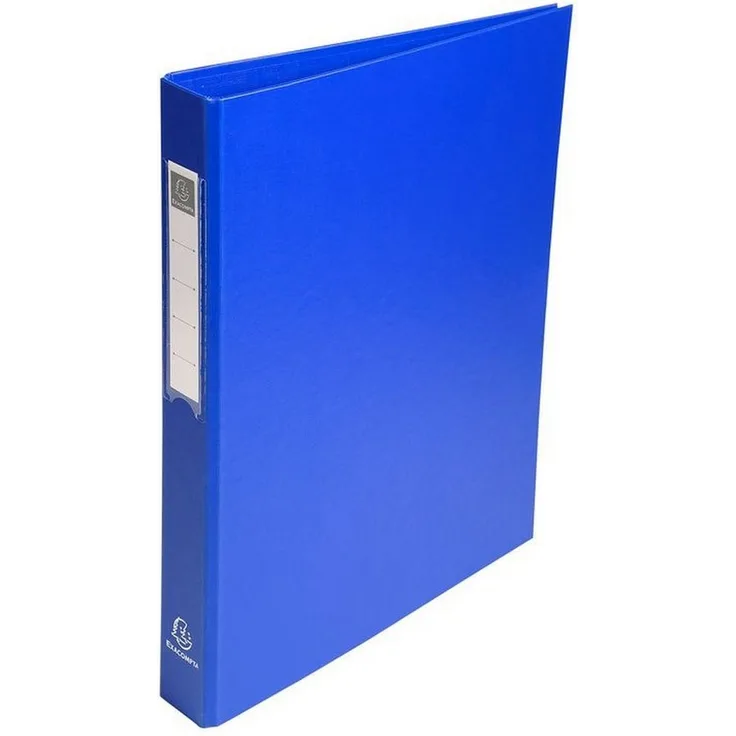 EXACOMPTA Präsentationsordner, Ringbuch mit Etikettenfenster, PP-kaschiert, DIN A4, 260 x 320 mm