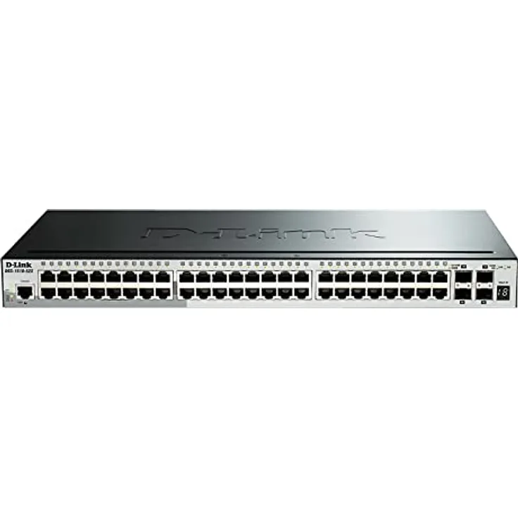 D-Link DGS-1510-52X/E, 52-Port Layer 2/3 Smart Managed Gigabit Stack Switch (48x 10/100/1000 Mbit/s Ports, 4X 10G SFP+) - Nur EU netzkabel - Preisvergleich
