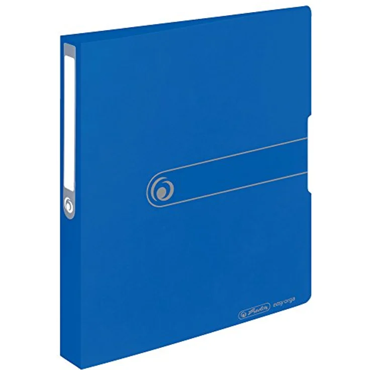 Herlitz Präsentationsordner, Ringbuch A4 PP 2-Ring 3,8cm opak blau easy orga to go – Bild 2