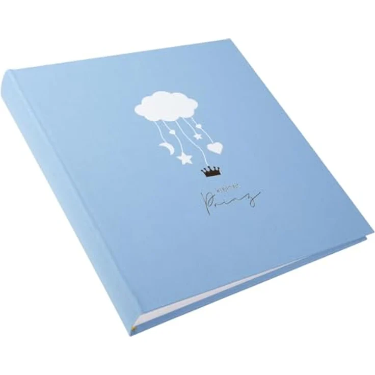 goldbuch Babyalbum Wolkenpoesie 30x31, inkl. 6 farbigen illustrierten Seiten, blau – Bild 3