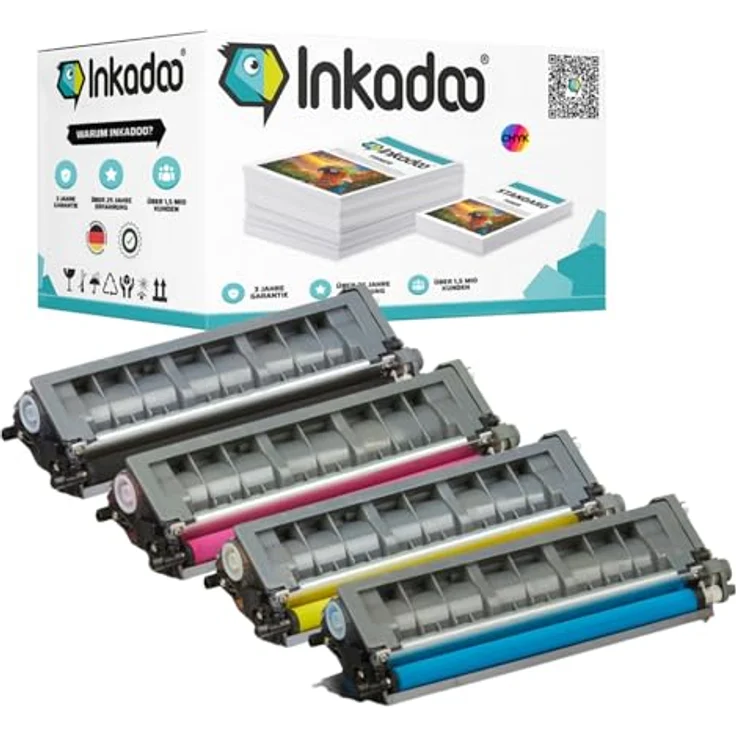 Inkadoo TN-325Y Tonerkartusche für Brother, Schwarz, kompatibel mit HL-4140, HL-4570, DCP-9270, ca. 3500 Seiten, 3 Jahre Garantie – Bild 1