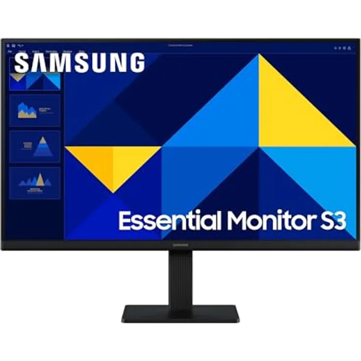 Samsung 27 Zoll Essential S3 S30GD, Full HD Monitor mit 100 Hz, IPS-Panel, Game Mode, Eye Saver Mode, Flicker Free, LS27D304GAUXEN