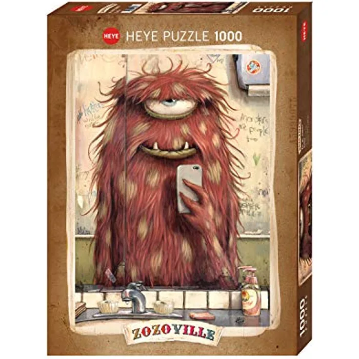 Heye Selfie Zozoville 1000 Teile Puzzle, Brown