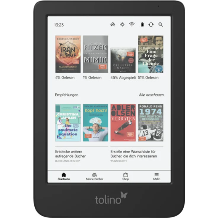 Tolino Shine Color E-Reader - 6 Zoll HD Display (1.448 x 1.072 Pixel), 16 GB Speicher, 173 g leicht – Bild 1