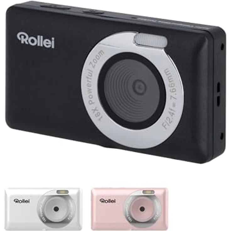 Rollei Compactline Pocket Digitalkamera – 50 MP, 16-facher Digital-Zoom, 2.7K Videoqualität, kompakt und leicht für unterwegs, benutzerfreundliches Design – Bild 4