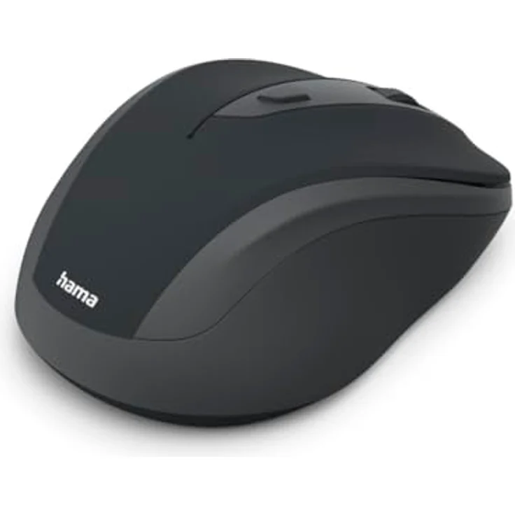 Hama WM-400 Funkmaus, ergonomisch, optisch, 1600 DPI, 6 Tasten, geräuschlos, schwarz – Bild 4