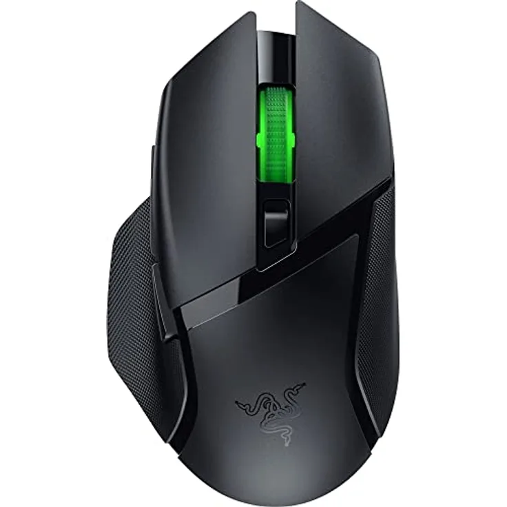 Razer Basilisk V3 X HyperSpeed - Kabellose Gaming-Maus (Ikonische Ergonomische Form mit 9 Anpassbaren Bedienelementen, HyperSpeed Wireless, 5G Advanced 18K Optical Sensor, Chroma RGB) Schwarz