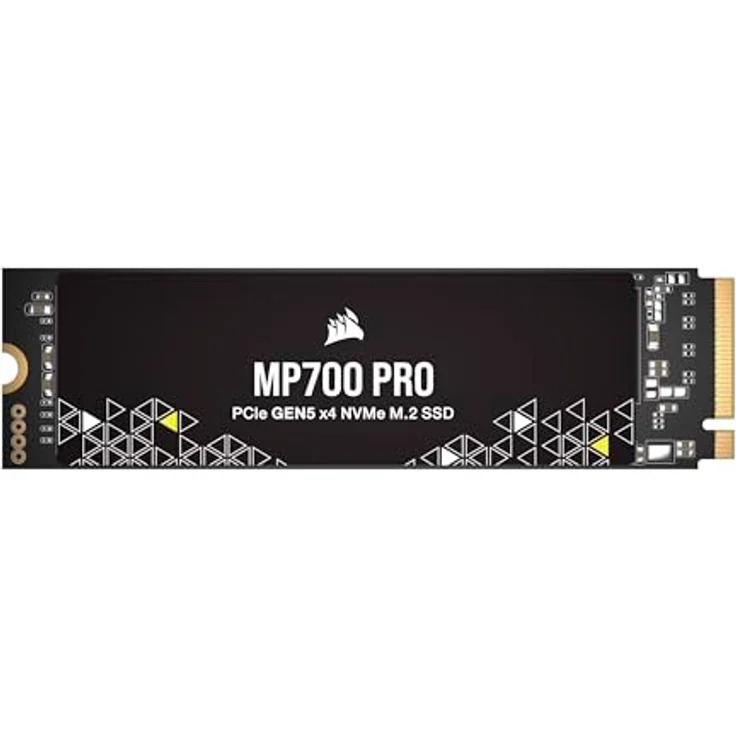 Corsair MP700 PRO 2TB M.2 PCIe Gen5 x4 NVMe 2.0 SSD - M.2 2280 - Bis zu 12.400MB/sec Sequentielles Lesen - High-Density TLC NAND - Schwarz – Bild 1