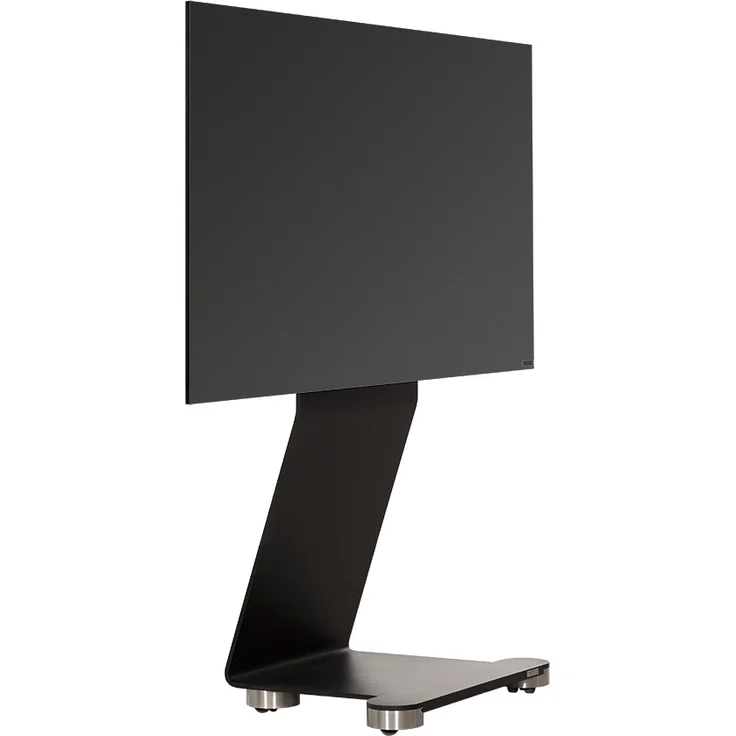 Wissmann Designer TV-Halter swing art 120-ST, Standversion mit unsichtbaren Rollen, schwarz für TV 40“-65“