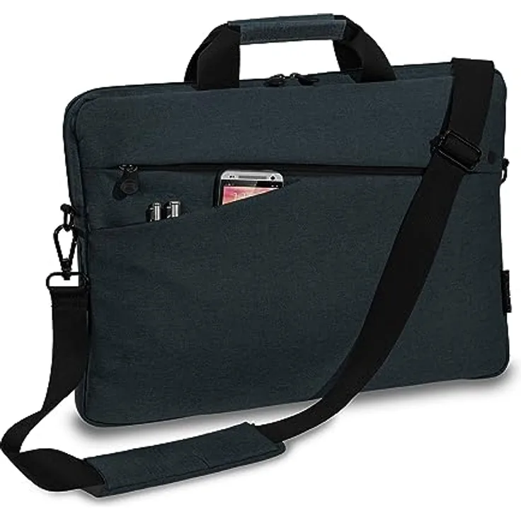 Pedea - Laptoptasche *Fashion* bis 13,3 Zoll - Umhängetasche mit Schultergurt - anthrazit/schwarz, wasserabweisend, viel Stauraum