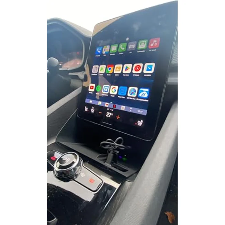 GigaBlue Android 13 TV CarPlay AI Box, UHD 4K Mediaplayer mit Apple CarPlay, Android Auto, Google Play Store und 64GB Speicher, Weiß – Bild 3