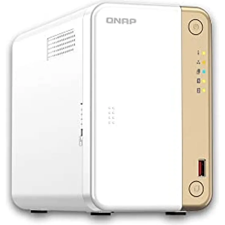 Qnap TS-262-4G | 2-Bay, 2 x M.2 Slots, 2.5GbE Desktop NAS, 2-Bay 4GB RAM