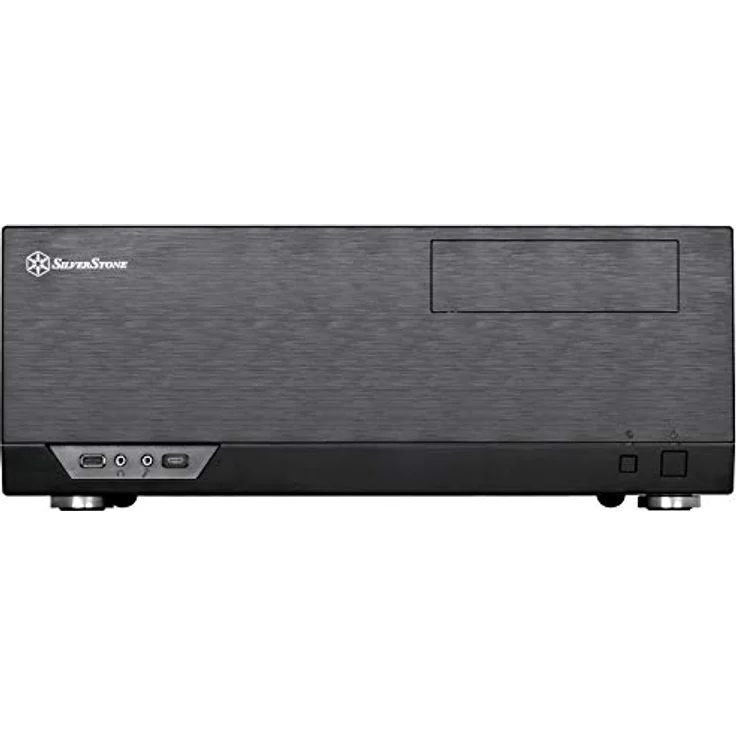 Silverstone SST-GD09B-C - Grandia HTPC ATX Desktop Gehäuse mit hochleistungsfähigem und geräuscharmen Kühlsystem, USB Typ C Anschluss am Front Panel, schwarz – Bild 3