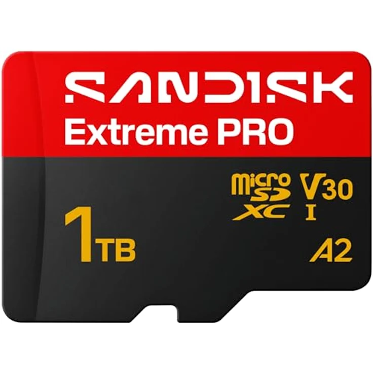 SanDisk Extreme PRO microSDXC 1 TB, UHS-I-Karte mit SD Adapter, bis zu 250 MB/s Lesen, bis zu 170 MB/s Schreiben, 5K, 4K UHD, C10, V30, U3, A2 – Bild 1