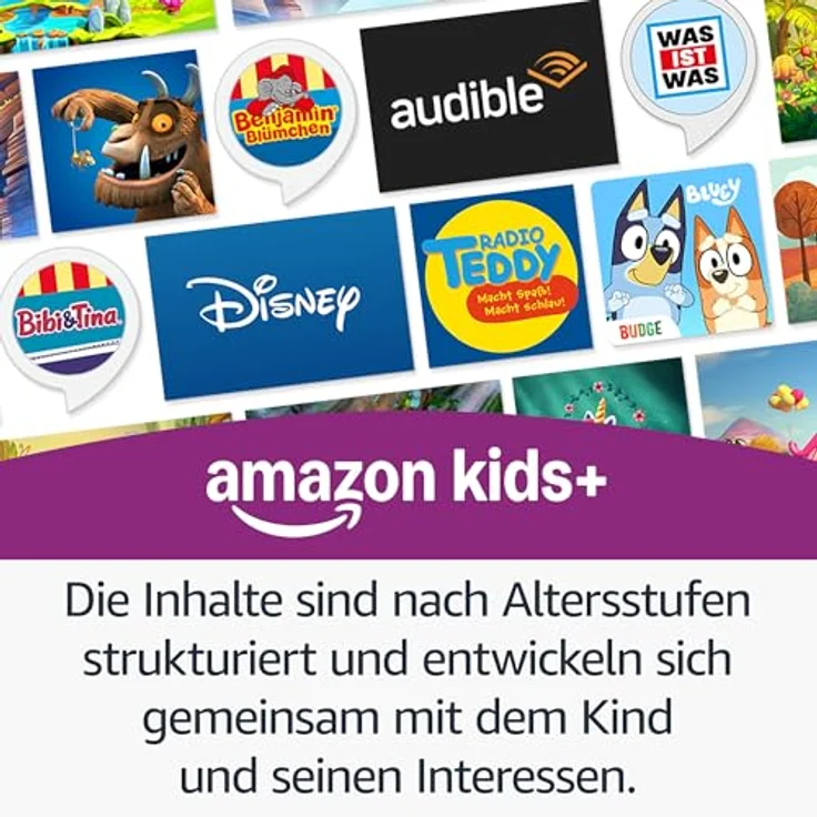 Amazon Echo Dot Kids (5. Gen), WLAN-Lautsprecher mit Bluetooth und Alexa, inkl. 1 Jahr Amazon Kids+, Blau – Bild 4