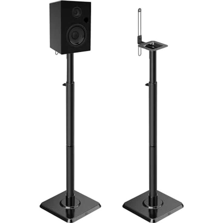 Mounting Dream Lautsprecherständer Bücherregal Lautsprecherständer für Universal Sat-Lautsprecher, 2er Set für Bose Polk JBL Sony Yamaha und andere - 11 lbs Kapazität – Bild 2