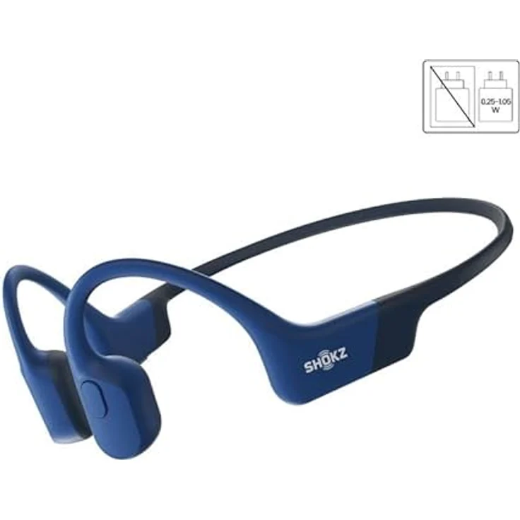 SHOKZ OpenRun Blue USB-C Kopfhörer, Schnellladefunktion, IP67 Wasserdicht, 8-stündige Akkulaufzeit, 26g – Bild 2