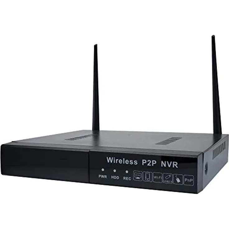 PNI Videoüberwachungspaket House WiFi550, NVR 8 Kanäle 1080P mit 4 drahtlosen wetterfesten Aussenkameras 720P, P2P, weiss und schwarz – Bild 3