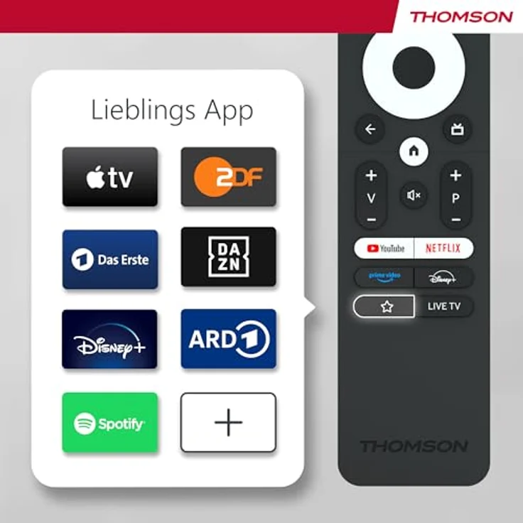 Thomson 43 Zoll (109 cm) UHD Fernseher Smart Android TV (WLAN, HDR, Triple Tuner DVB-C/S2/T2, Sprachsteuerung, Netflix, YouTube, Prime Video, Disney+) – 43UA5S13-2023 – Bild 3