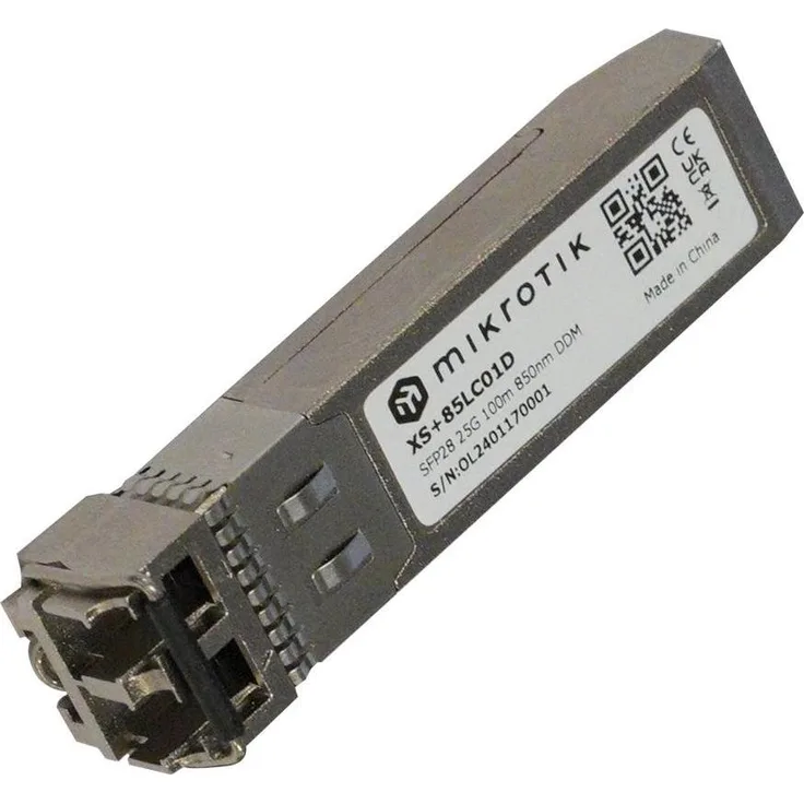 MikroTik SFP28 Modul, Transceiver 1/10/25G Multi-Mode, 100m, 850nm, Plug-in