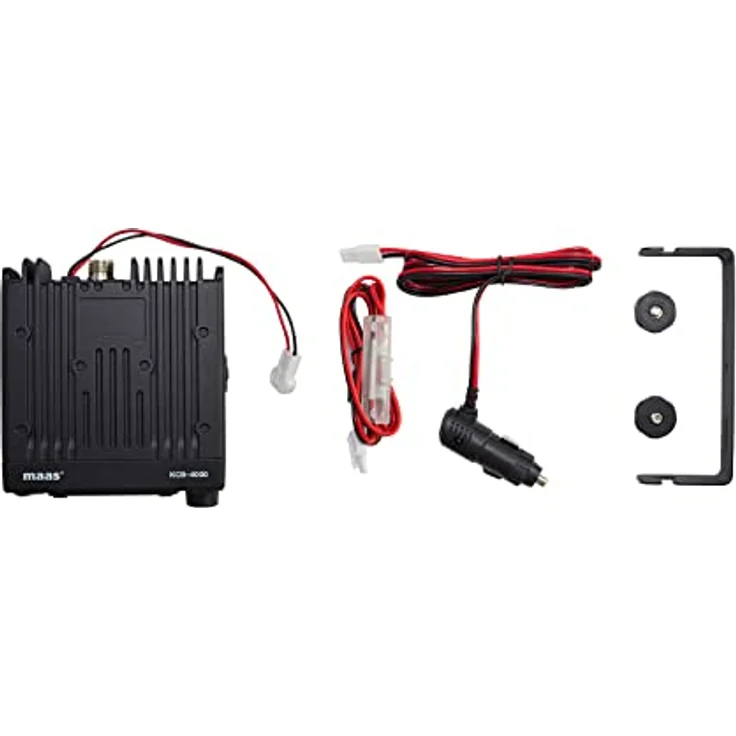 maas funk-elektronik importeur Funkgerät MAAS KCB-4000 CB Mobilfunkgerät, sprachgesteuertes Vox-Mikrofon, 12/24 Volt, großes LCD-Farbdisplay, Multinorm-Version, 6 pol. GDCH Anschluss, 4 Watt, Schwarz – Bild 5