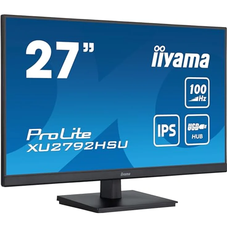 iiyama Prolite XU2792HSU-B6 68,6cm 27" IPS LED-Monitor Full-HD 100Hz HDMI DP USB3.2 FreeSync schwarz, Edge-to-Edge-Design, IPS-Panel-Technologie, 100Hz Bildwiederholfrequenz – Bild 1