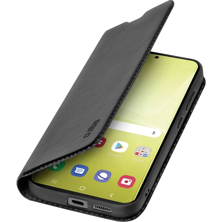 sbs mobile Flip Cover Xiaomi 13T / 13T Pro, Schwarz, Wallet-Hülle aus Italien mit minimalistischem Design und Schutzfunktion
