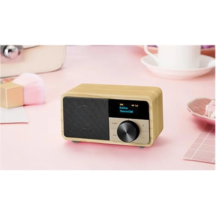 Sangean Genuine Mini DDR-7 DAB+ Tischradio AUX, Bluetooth®, UKW Holz (A500429) – Bild 4