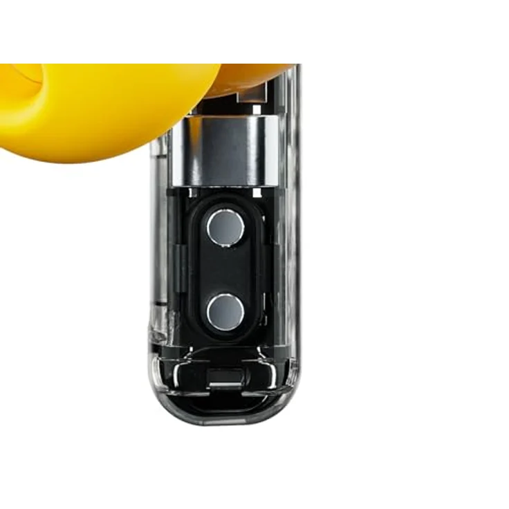 Nothing Ear (a) kopfhörer kabellos Bluetooth mit ChatGPT-Integration, ANC, Bass-Enhance-Algorithmus und bis zu 42,5 Stunden Wiedergabezeit - Gelb/Schwarz – Bild 5