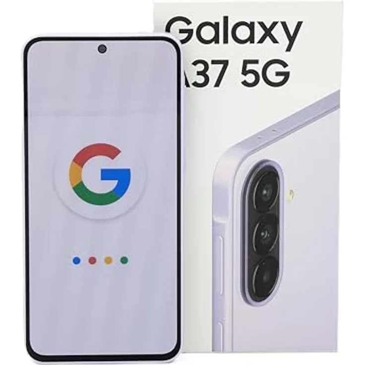 Samsung Galaxy A37 5G Smartphone, 6.7 Zoll, 128 GB, 50 MP Dreifach Kamera, Dual SIM, Awesome Lavender