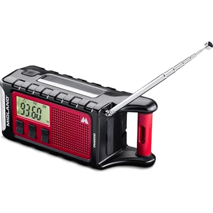 Midland ER300 Pro C1663 Notfallradio AM/FM, 10.000 mAh Akku, Bluetooth, USB-C, Solarbetrieb – Bild 3