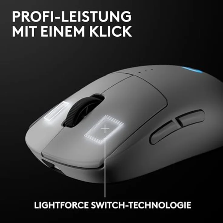 Logitech Pro 2 Lightspeed, Kabellose und Kabelgebundene Gaming-Maus mit HERO 2 Sensor, Weiss – Bild 7