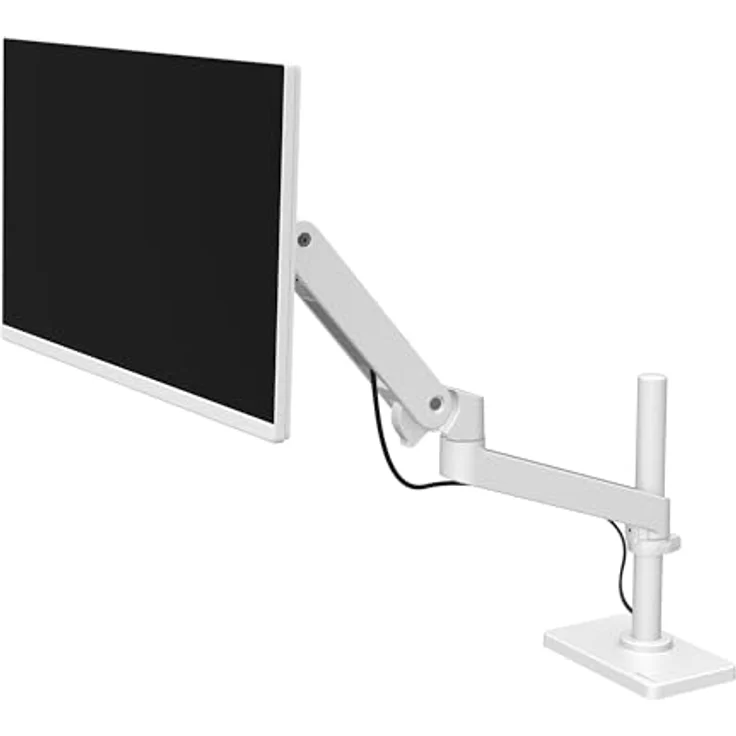 Ergotron LX Pro Arm, Monitor Halterung für 34" Displays, weiße Tischversion mit verbessertem Ergonomie-Design – Bild 3
