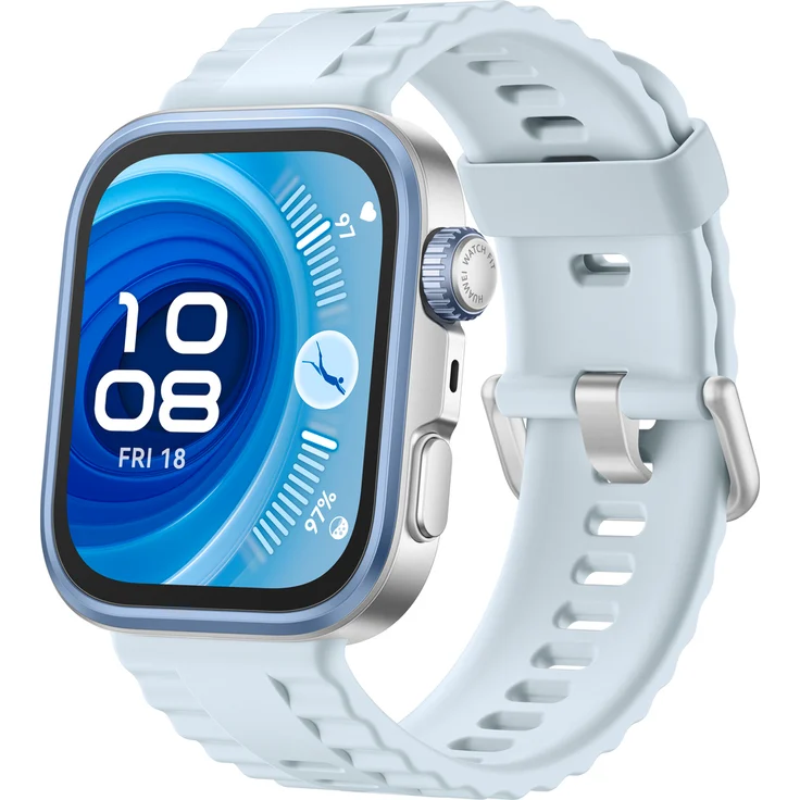 HUAWEI Watch Fit 4 Pro Blue, Smartwatch mit Fitness-Tracking und Freebuds SE 2 White, kabellose Kopfhörer