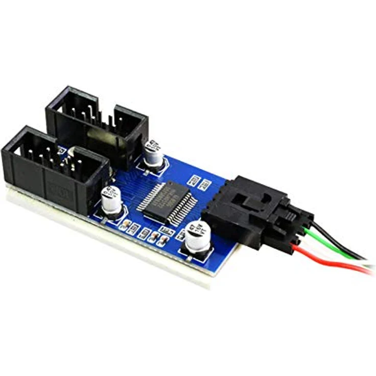 F71S USB 2.0 Hub intern Splitter 1x 9Pin zu 2X 9Pin Header Erweiterung Verlängerungskabel Karte Motherboard 9 poliger USB 2.0-Header 1 bis 2 Buchse Verlängerungskabel HUB-Anschluss Adapter – Bild 3