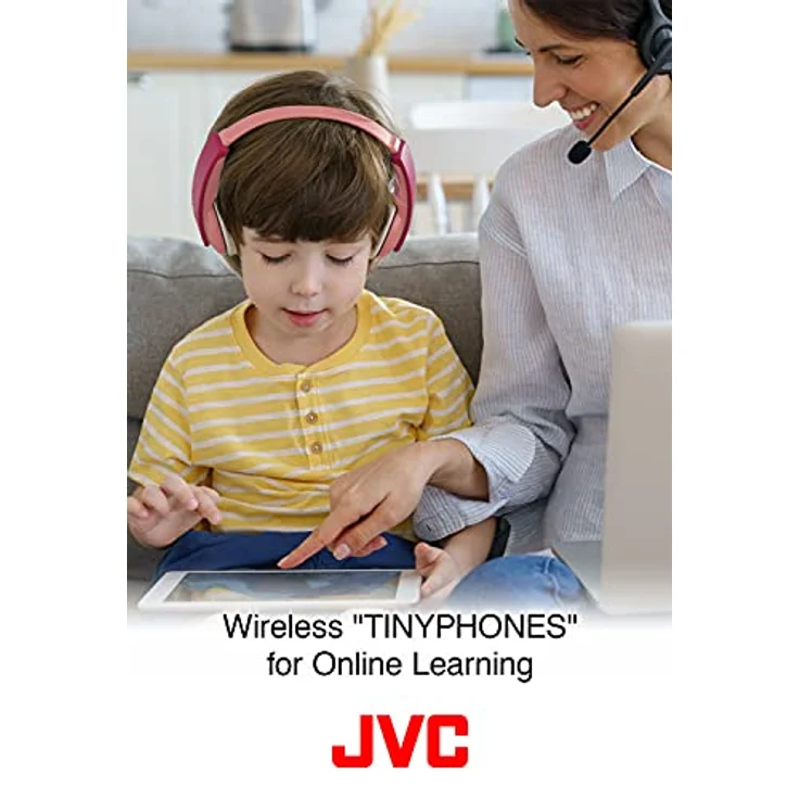 JVC HA-KD10W Kopfhörer Kopfband Musik Blau Gelb Knopf Tasten – Bild 4
