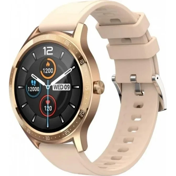 MAXCOM FW43 Cobalt 2 Gold Connected Smartwatch, wasserdicht, lange Akkulaufzeit, GPS-Funktion