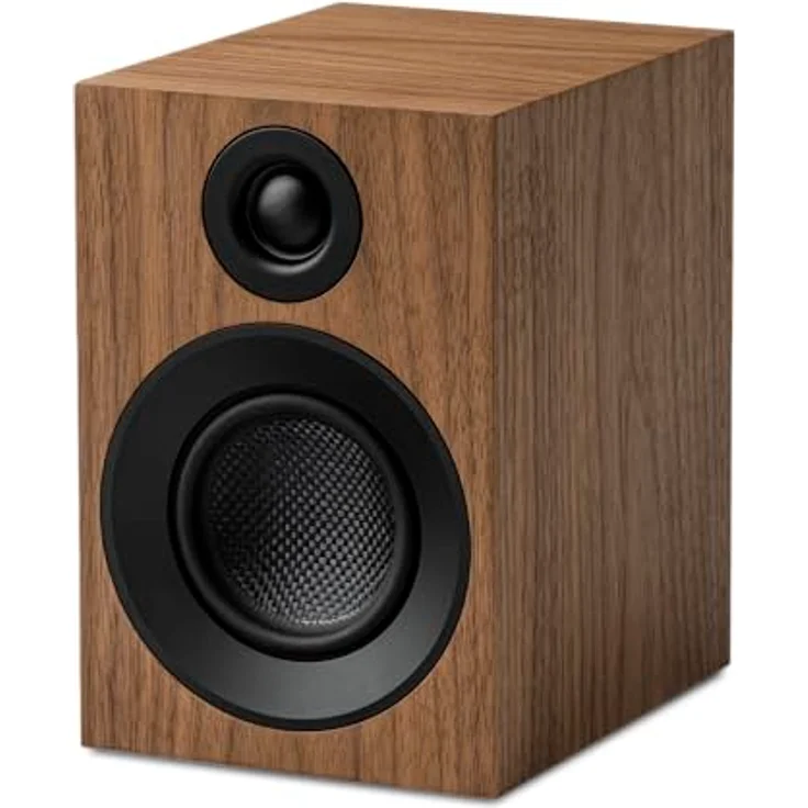 Pro-Ject Audio Systems Speaker Box 3 E Carbon, Kompakter audiophiler 2-Wege Regallautsprecher in Walnuss – Bild 3