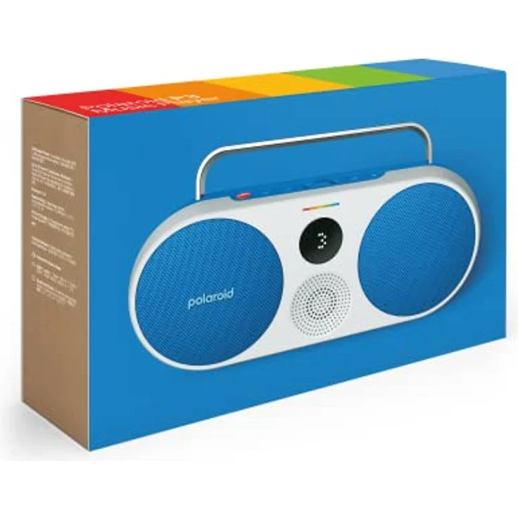 Polaroid P3 Music Player (Blue) - Retro-Futuristic Boombox Wireless Bluetooth Speaker Rechargeable with Dual Stereo Pairing – Bild 2